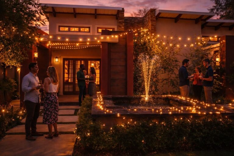 sunset house with pe 768x512